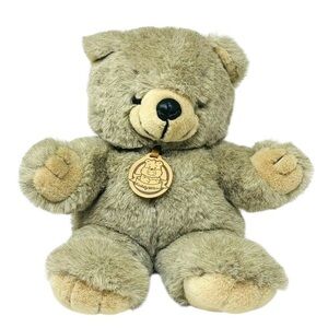 Vtg Cuddle Wit Inc 18" Tall Plush Beige Cuddly Teddy Bear Big With Tag Giftable